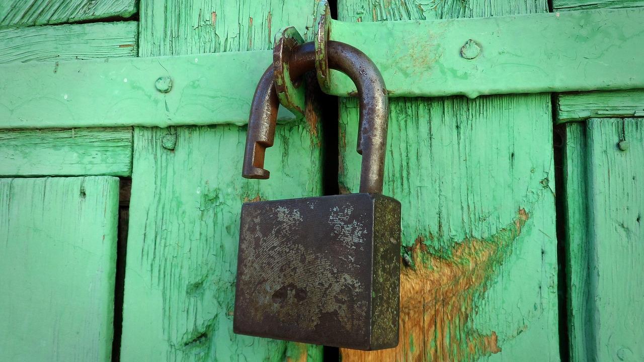 Schloss an Tür