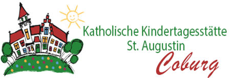 Logo im Kopf der Kindertagesstätte St. Augustin Coburg mit Verlinkung zur Startseite
