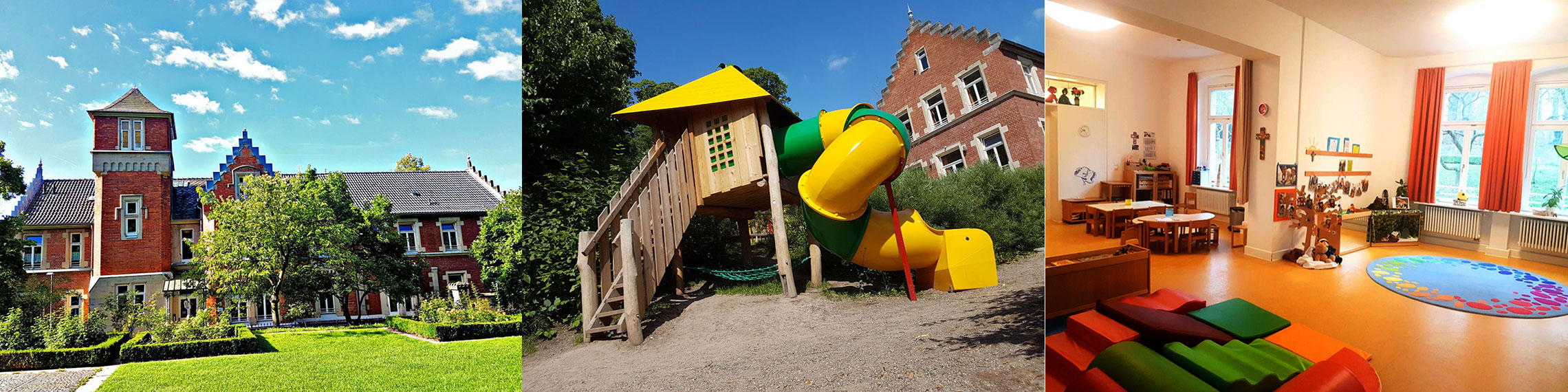Slider im Kopf der Homepage der Kindertagesstätte St. Augustin Coburg